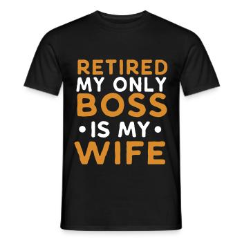 Rente Spruch - Männer T-Shirt - Schwarz - Vorne - AI Model Male 178 light (178cm)