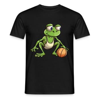 Grenouille de basket-ball - T-shirt homme - noir - Devant - AI Model Male 178 light (178cm)