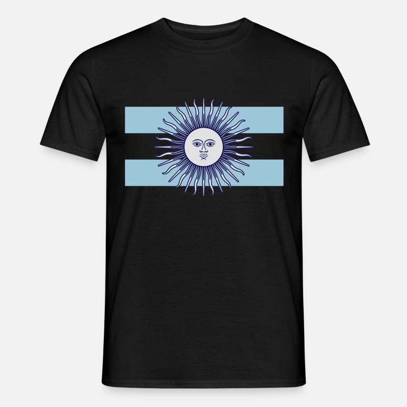Drapeau argentin - T-shirt homme - noir