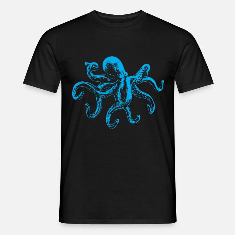 Octopus octopus octopus seafood gift - Men’s T-shirt - black