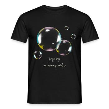 Finger weg von meiner Seifenblase, Soap Bubble - Männer T-Shirt - Schwarz - Vorne - AI Model Male 178 light (178cm)