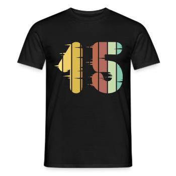 15 - T-shirt homme - noir - Devant - AI Model Male 178 light (178cm)