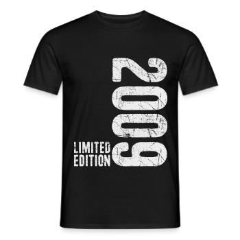 16ème Anniversaire Garçon Fille 16 Ans 2009 Drôle - T-shirt homme - noir - Devant - AI Model Male 178 light (178cm)