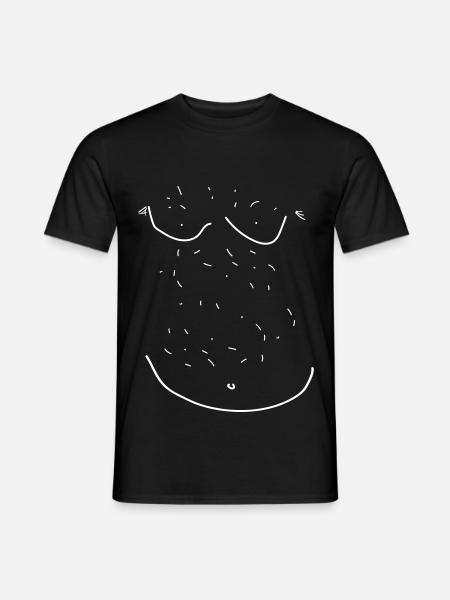 Bierbauch - Männer T-Shirt - Schwarz
