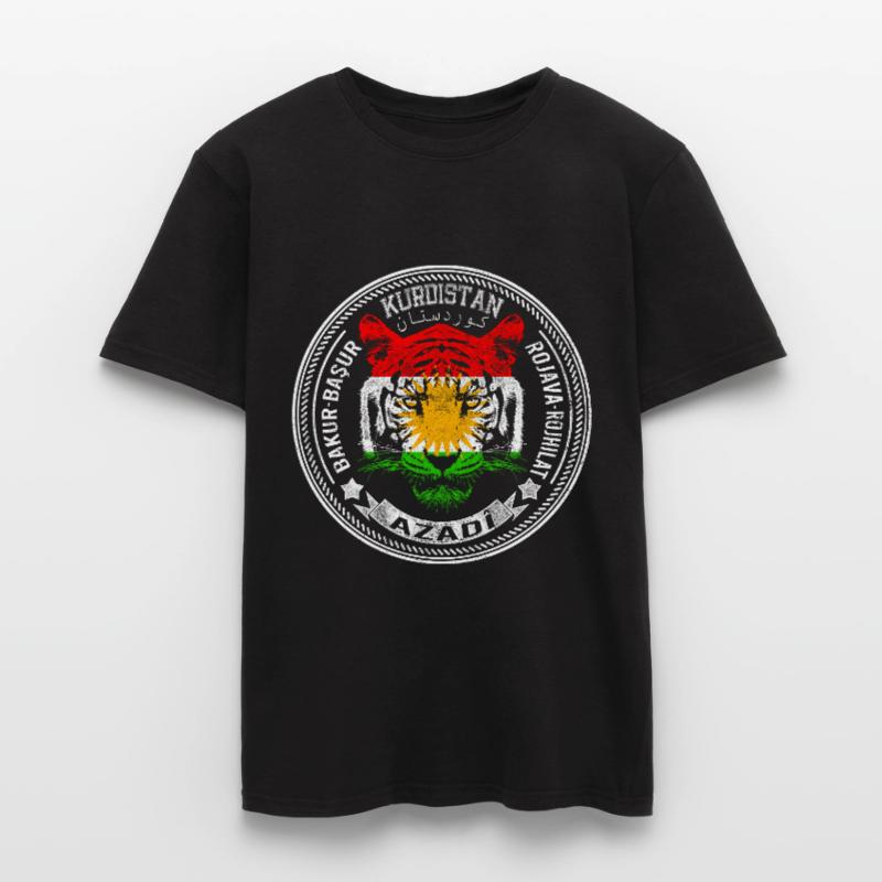 Drapeau du Kurdistan Bakur Bashur Rojava Rojhlt Newroz T-shirt homme