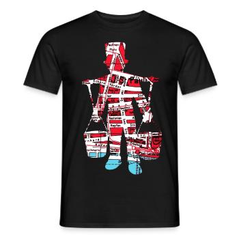 Hamburg - Männer T-Shirt - Schwarz - Vorne - AI Model Male 178 light (178cm)