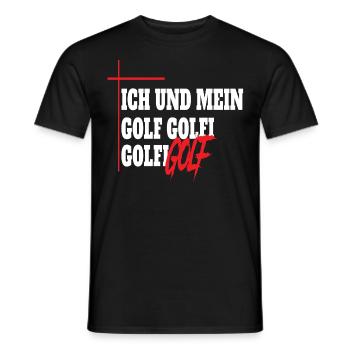 Ich und mein Golf Golfi Golfi Golf - Männer T-Shirt - Schwarz - Vorne - AI Model Male 178 light (178cm)