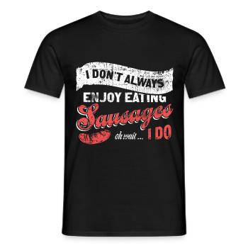 Saucisses - T-shirt homme - noir - Devant - AI Model Male 178 light (178cm)