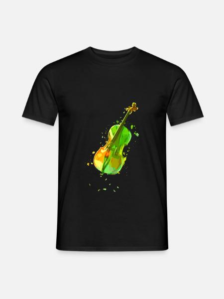 Cellist Geschenkidee Cellospieler Art.-Nr. - Männer T-Shirt - Schwarz