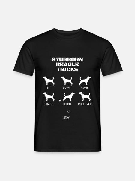 Lustiges Spürhund-Geschenk Spürhund-Liebhaber-störrische Tricks - Männer T-Shirt - Schwarz
