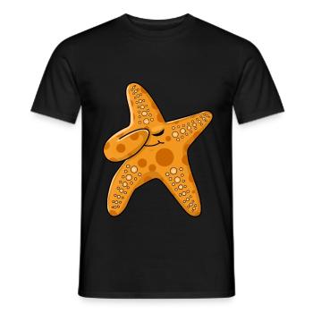 Betupfen Seestern Sea Star Beach Dab Dance - Männer T-Shirt - Schwarz - Vorne - AI Model Male 178 light (178cm)