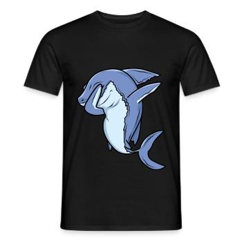 Dabbing Shark Dab Dance Gift - T-shirt homme - noir - Devant - AI Model Male 178 light (178cm)
