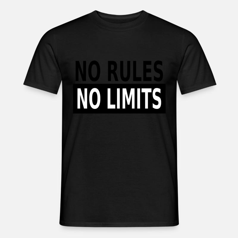 No Rules No Limits - T-shirt homme - noir