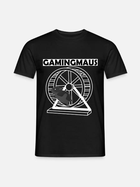Gamingmaus Geschenk - Männer T-Shirt - Schwarz