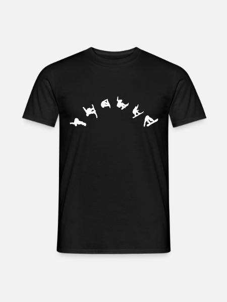 Snowboarder - Freestyle - Männer T-Shirt - Schwarz
