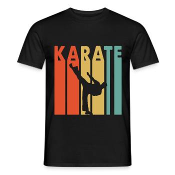 Karate - Männer T-Shirt - Schwarz - Vorne - AI Model Male 178 light (178cm)