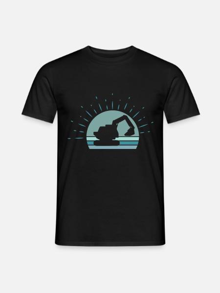 Bagger Kinder - Männer T-Shirt - Schwarz