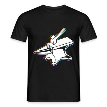 Amboss Forgerie - T-shirt homme - noir - Devant - AI Model Male 178 light (178cm)