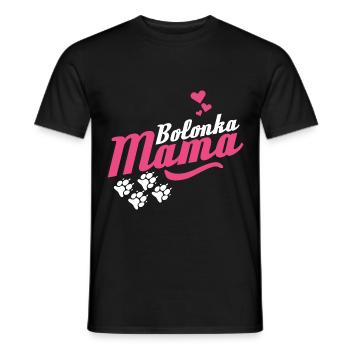 Bolonka Zwetna Mama Pink for Females - Men's T-Shirt - black - Front - AI Model Male 178 light (178cm)