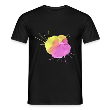Splashes of colour - Men's T-Shirt - black - Front - AI Model Male 178 light (178cm)