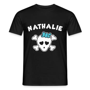 Pirate Nathalie Design pour Filles et Femmes - T-shirt homme - noir - Devant - AI Model Male 178 light (178cm)