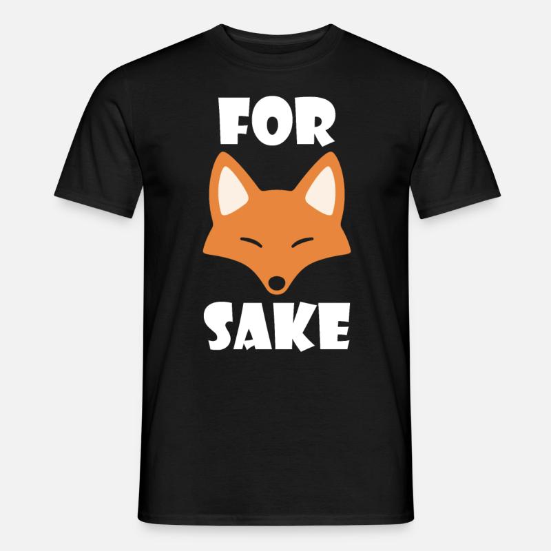 Fuchs lustig Spruch Spaß Geschenk - Männer T-Shirt - Schwarz