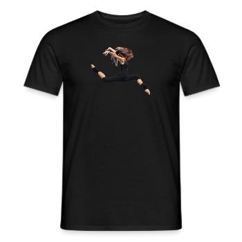 dancer - Männer T-Shirt - Schwarz - Vorne - AI Model Male 178 light (178cm)