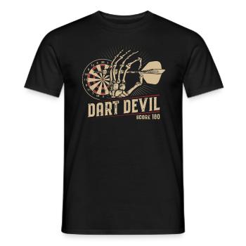 Dart Devil Score 180 Darten Darter Dartspieler - Männer T-Shirt - Schwarz - Vorne - AI Model Male 178 light (178cm)
