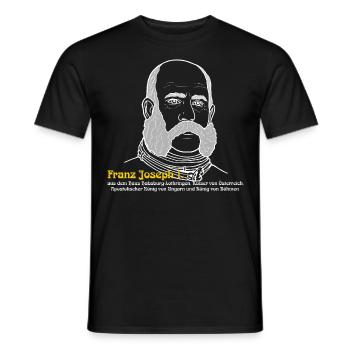 Kaiser Franz Joseph I., Kaiser von Österreich - Männer T-Shirt - Schwarz - Vorne - AI Model Male 178 light (178cm)