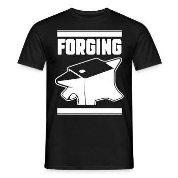 Schmied - Männer T-Shirt - Schwarz - Vorne - AI Model Male 178 light (178cm)