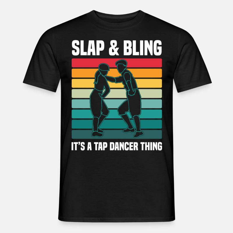Stepptanz - Männer T-Shirt - Schwarz