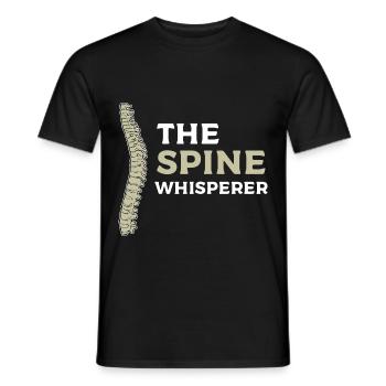 Physiothérapie - T-shirt homme - noir - Devant - AI Model Male 178 light (178cm)