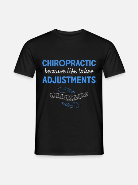 Physiotherapy Physiotherapist Chiropractic Chiro - Men's T-Shirt - black