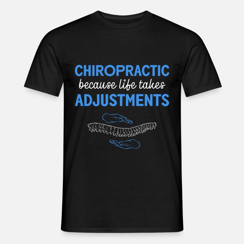 Physiotherapie Physiotherapeut Chiropraktik Chiro - Männer T-Shirt - Schwarz