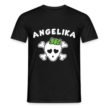 Piratin Angelika Design für Mädchen und Frauen - Männer T-Shirt - Schwarz - Vorne - AI Model Male 178 light (178cm)