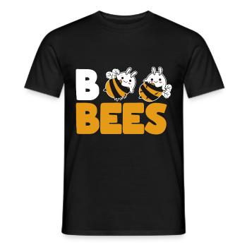Lustige Boo Bienen Halloween Bee Ghost - Männer T-Shirt - Schwarz - Vorne - AI Model Male 178 light (178cm)