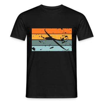 gliding - Men's T-Shirt - black - Front - AI Model Male 178 light (178cm)