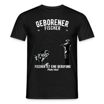 Geschenk für Fischer für jeden geborenen Fischer - Männer T-Shirt - Schwarz - Vorne - AI Model Male 178 light (178cm)