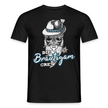 Junggesellenabschied Männer JGA Tracht Team Bayern - Männer T-Shirt - Schwarz - Vorne - AI Model Male 178 light (178cm)