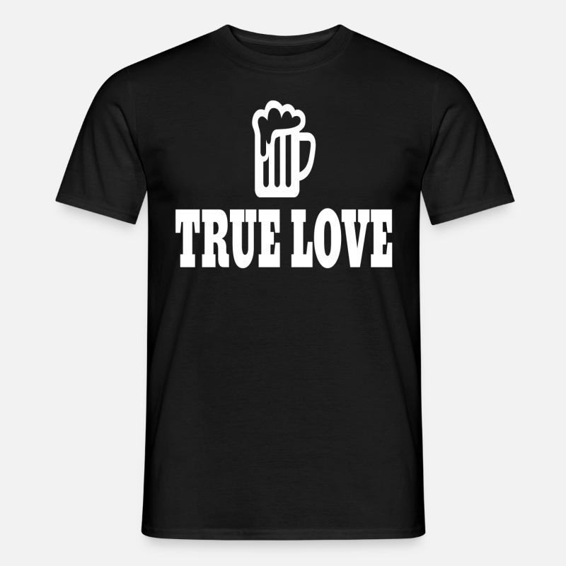True Love - Männer T-Shirt - Schwarz