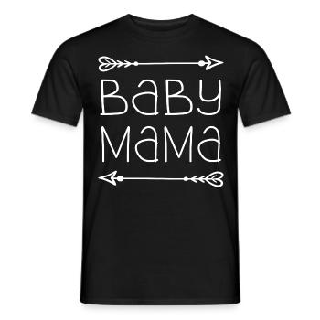Baby mama - T-shirt homme - noir - Devant - AI Model Male 178 light (178cm)