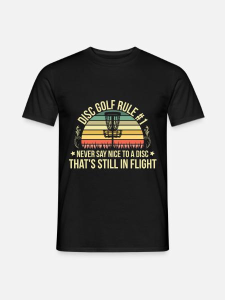 Frisbee-Disc-Golf règle numéro 1 - T-shirt homme - noir