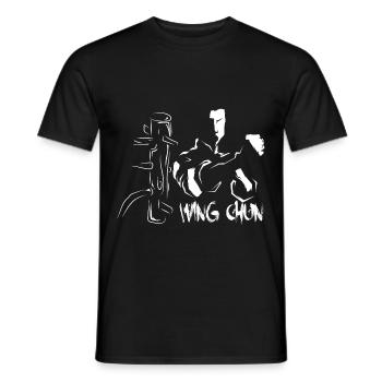Wing chun Wingtsun - Men's T-Shirt - black - Front - AI Model Male 178 light (178cm)