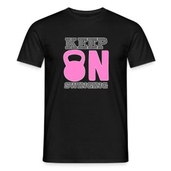 fitness - Men's T-Shirt - black - Front - AI Model Male 178 light (178cm)