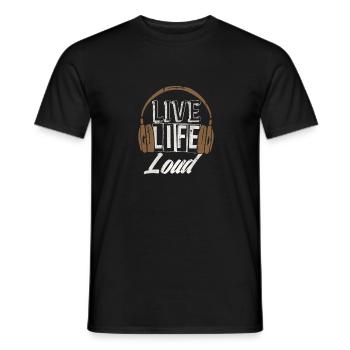 Musik - Männer T-Shirt - Schwarz - Vorne - AI Model Male 178 light (178cm)