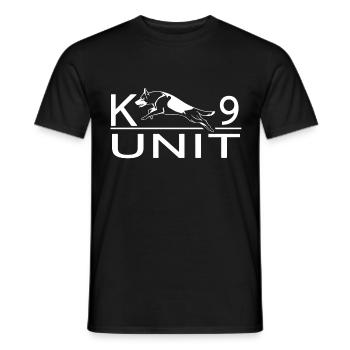 police - Men's T-Shirt - black - Front - AI Model Male 178 light (178cm)