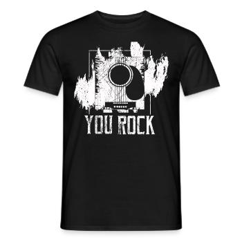 Musik - Männer T-Shirt - Schwarz - Vorne - AI Model Male 178 light (178cm)