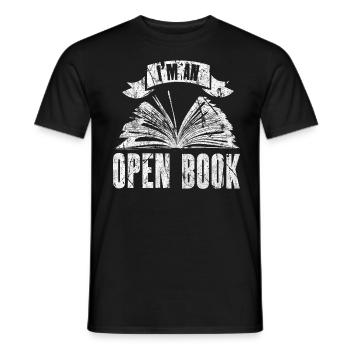 Livres - T-shirt homme - noir - Devant - AI Model Male 178 light (178cm)