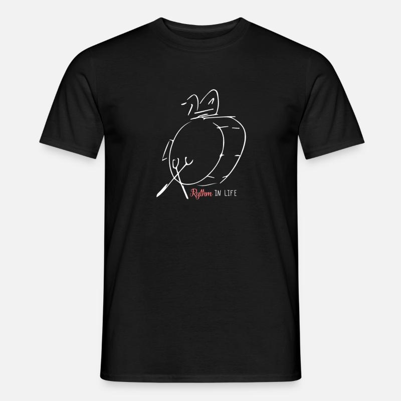 Musik Musiker Kopfhörer Geschenkidee - Männer T-Shirt - Schwarz