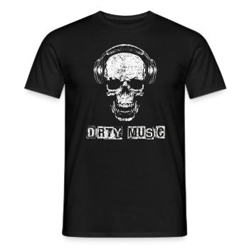 Musik - Männer T-Shirt - Schwarz - Vorne - AI Model Male 178 light (178cm)